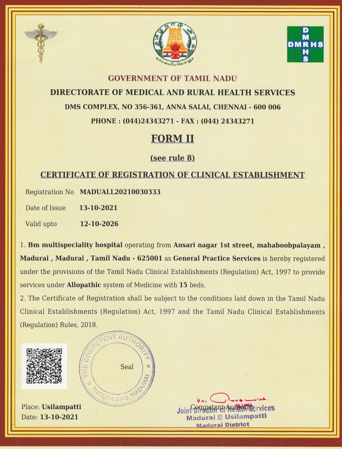certificat